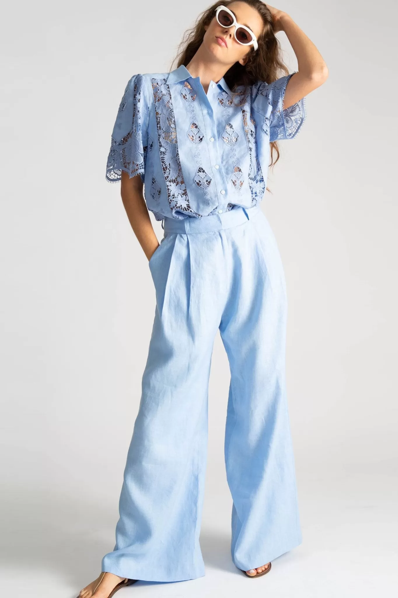 Ainsley Linen Pants>Miguelina Outlet