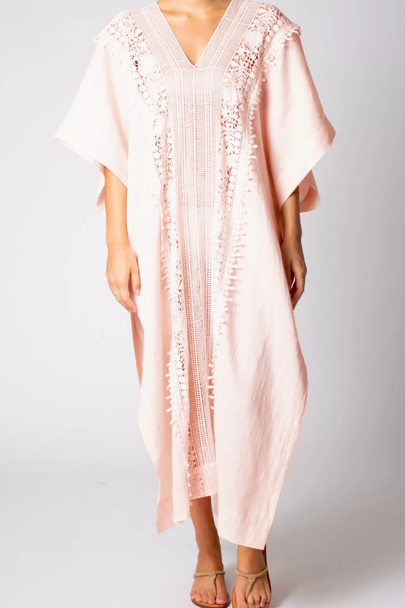 Brea Caftan In Linen>Miguelina Discount