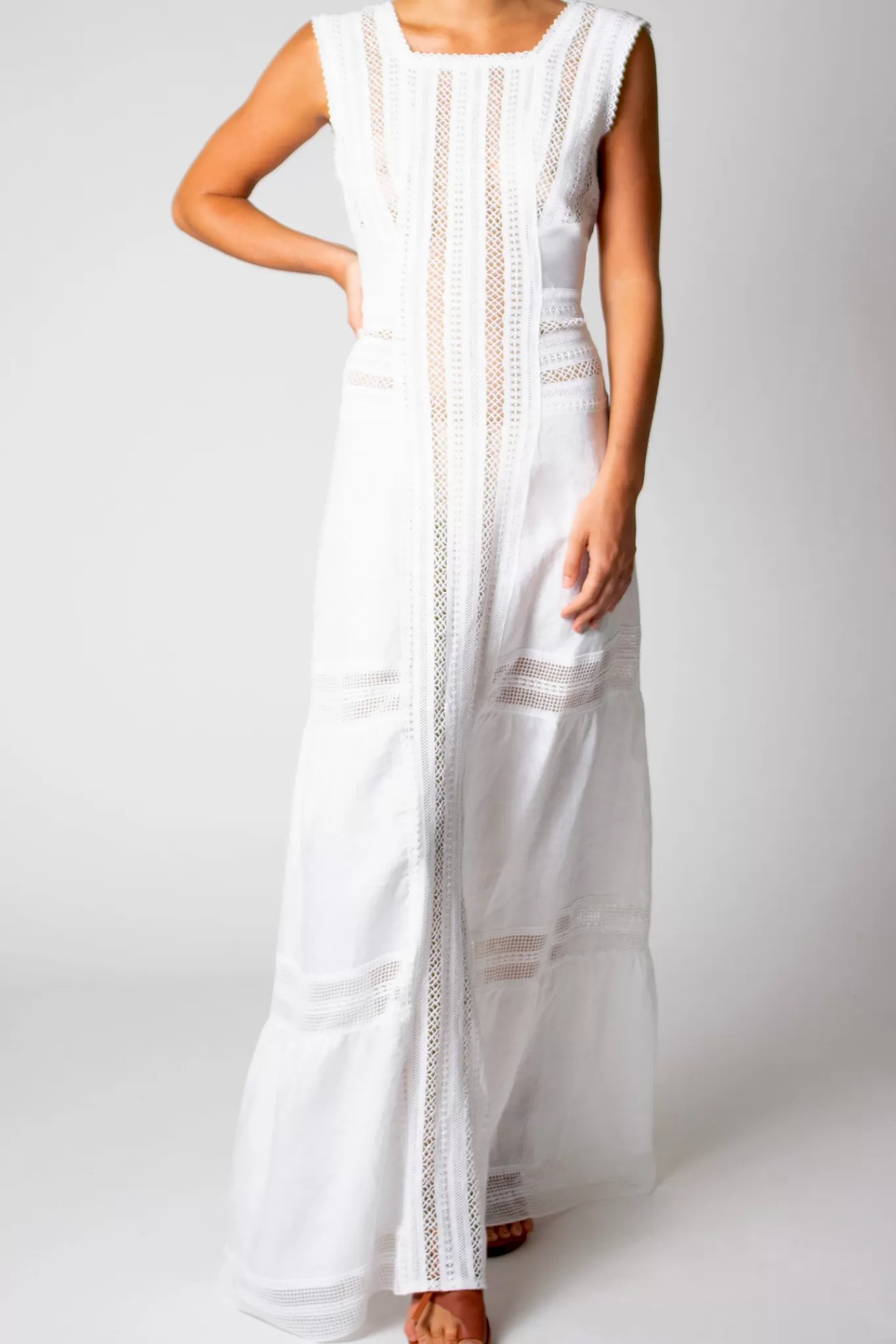 Calista Washed Linen Dress>Miguelina Outlet