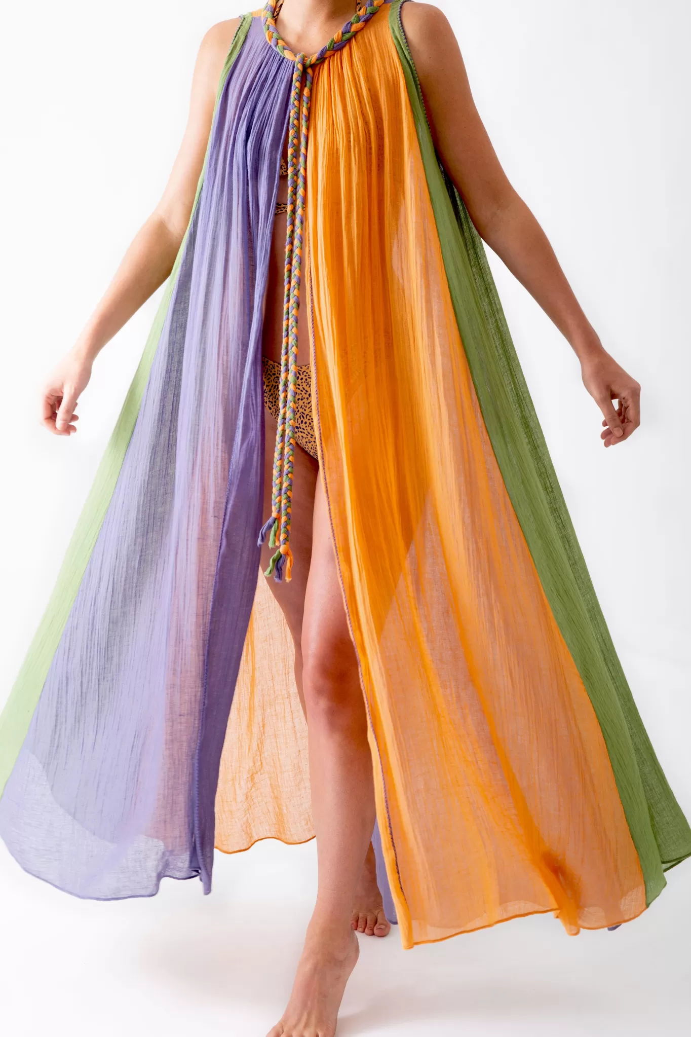 Calypso Colored Gauze Coverup>Miguelina Flash Sale