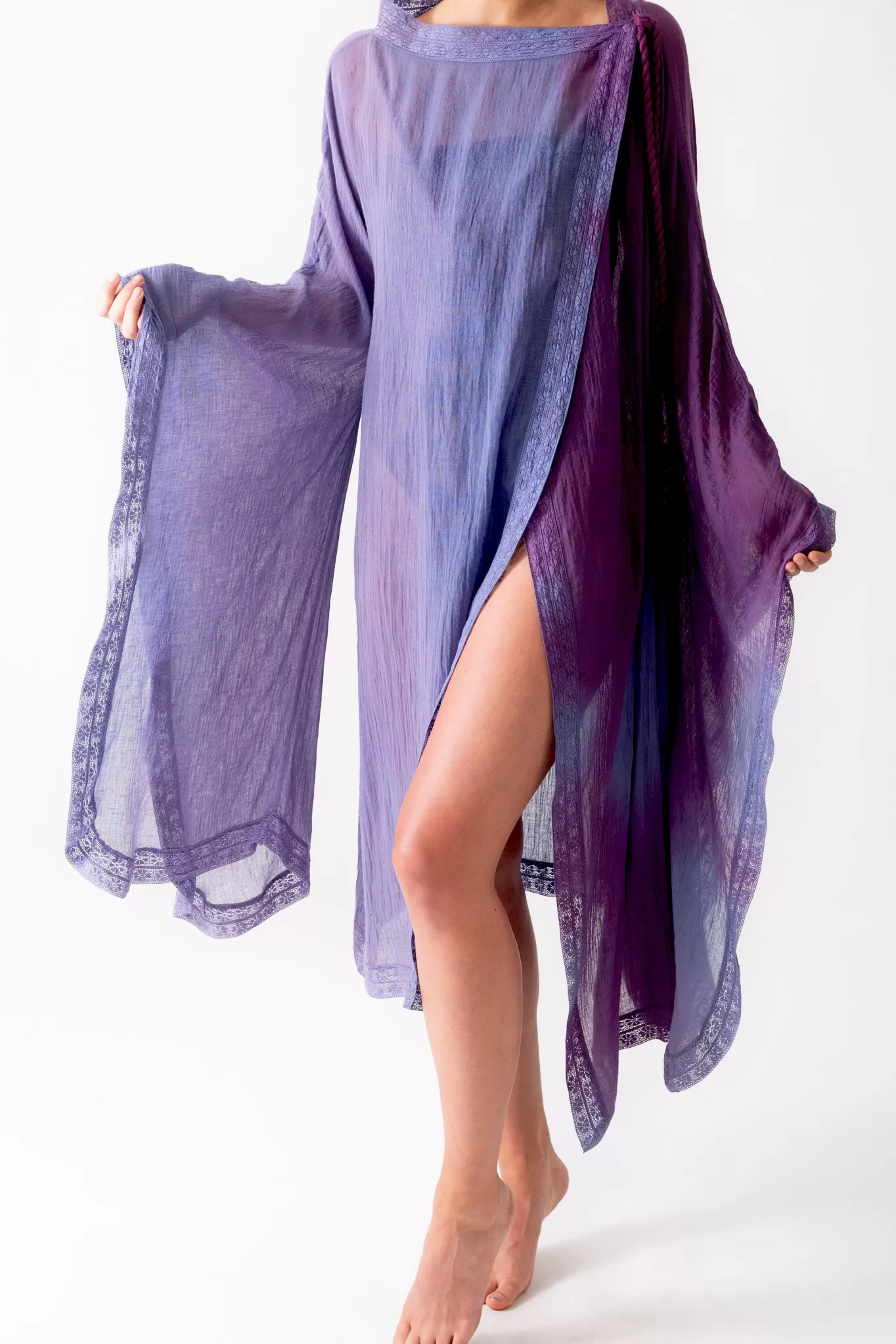 Clio Tye-Dye Gauze Coverup>Miguelina Shop