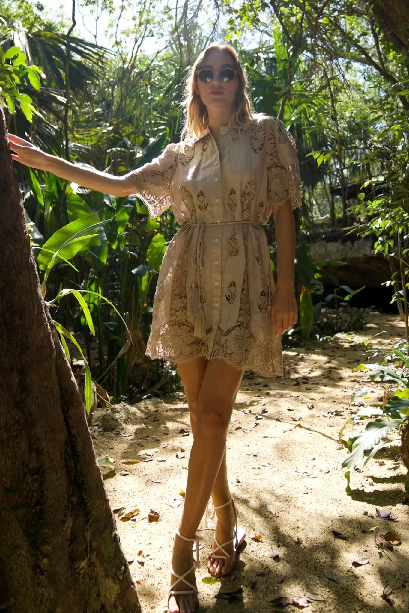 Delaney Granadilla Linen Coverup Dress>Miguelina Sale