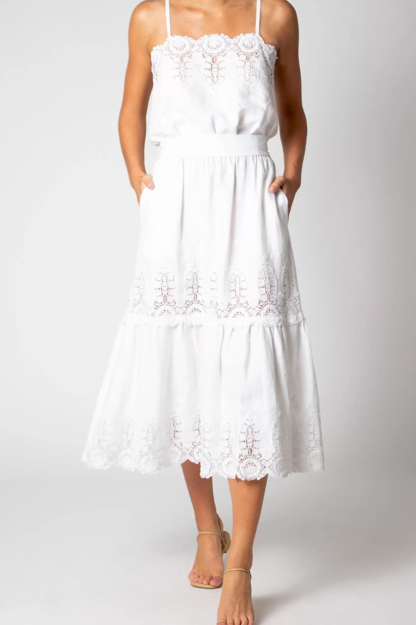 Esme Dragonfly Roselle Linen Dress>Miguelina Shop