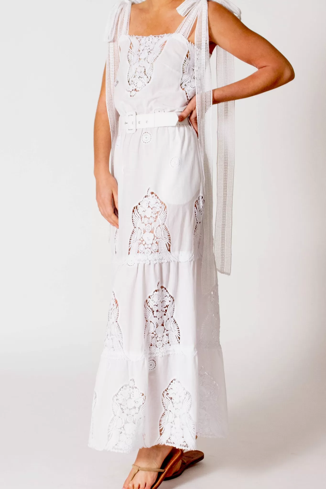 Fatema Crochet-Trimmed Dress>Miguelina Flash Sale