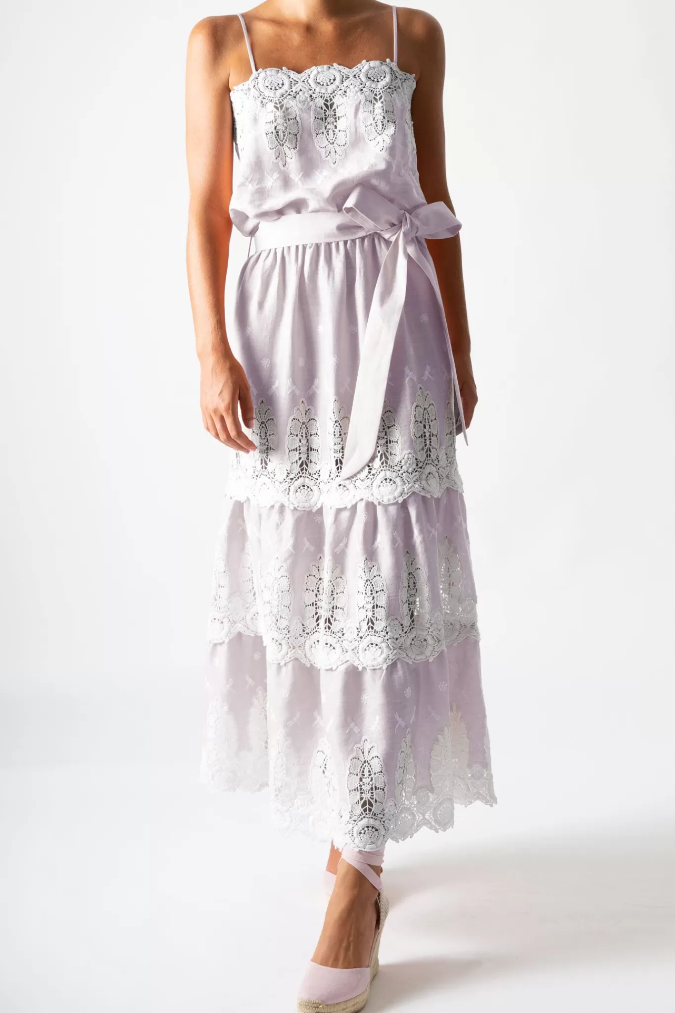 Fatema Tiered Dress In>Miguelina Outlet