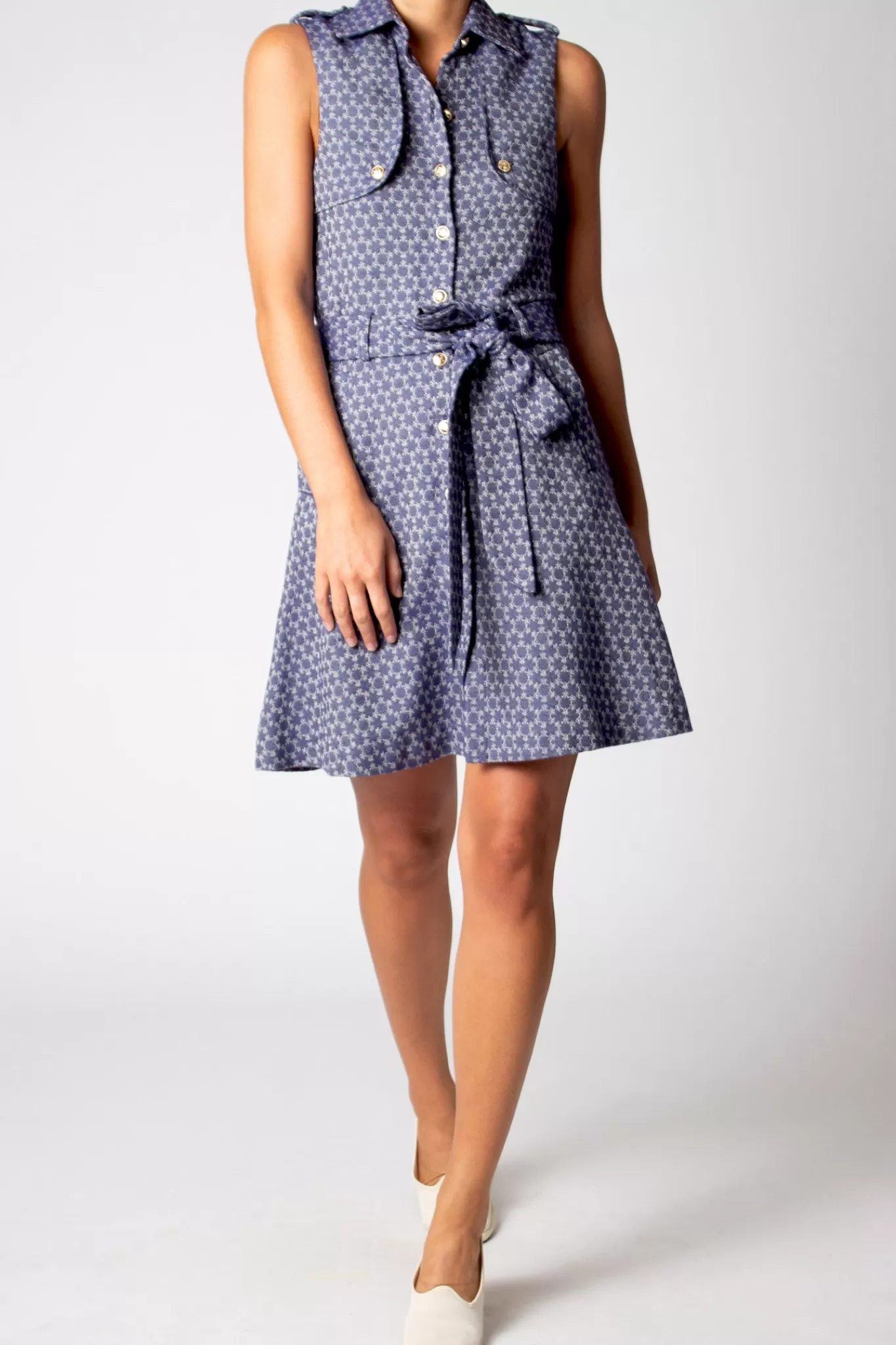 Gillian Monogram Cotton Dress>Miguelina Best