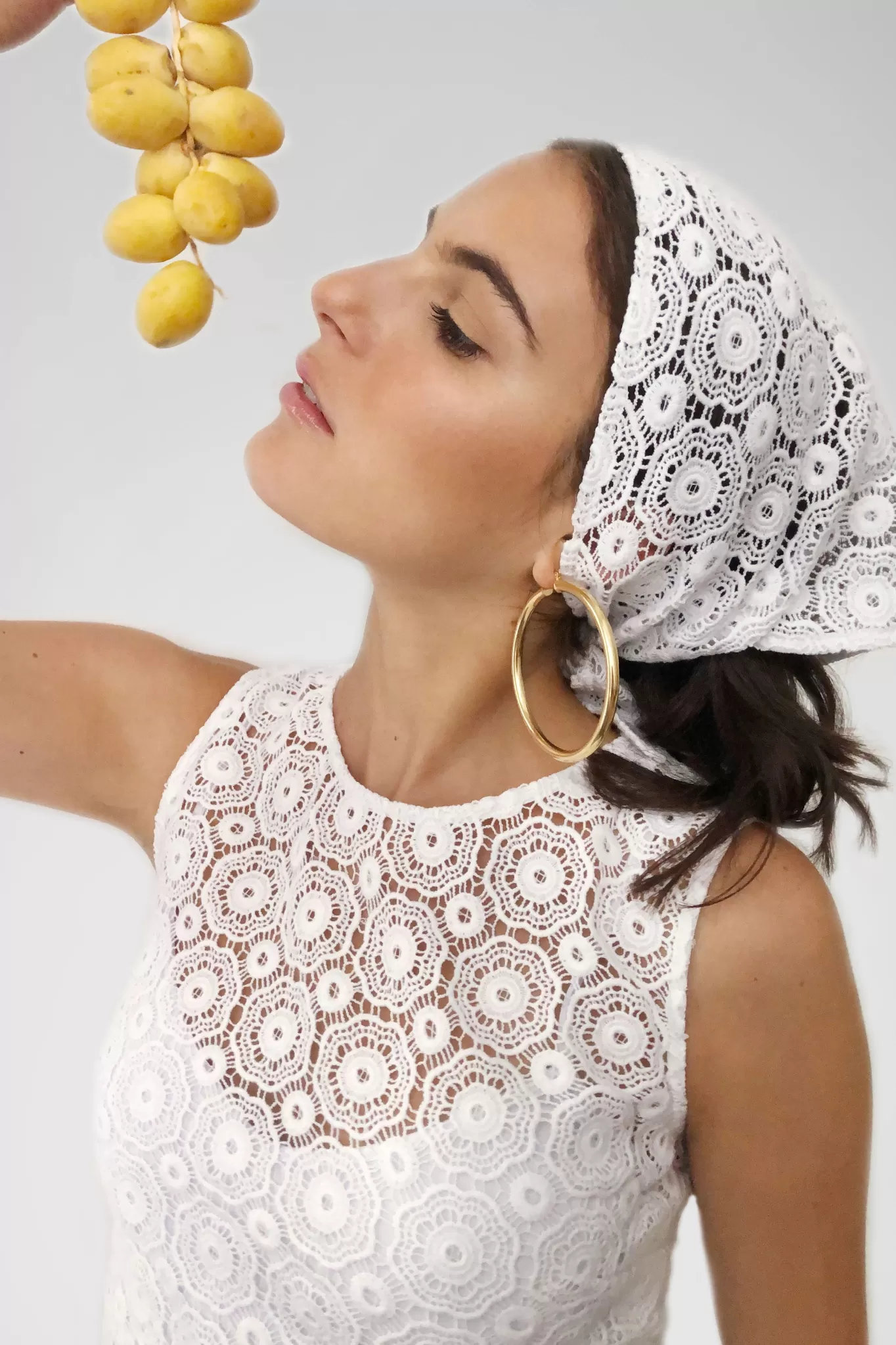 Martina Lace Headscarf>Miguelina Cheap