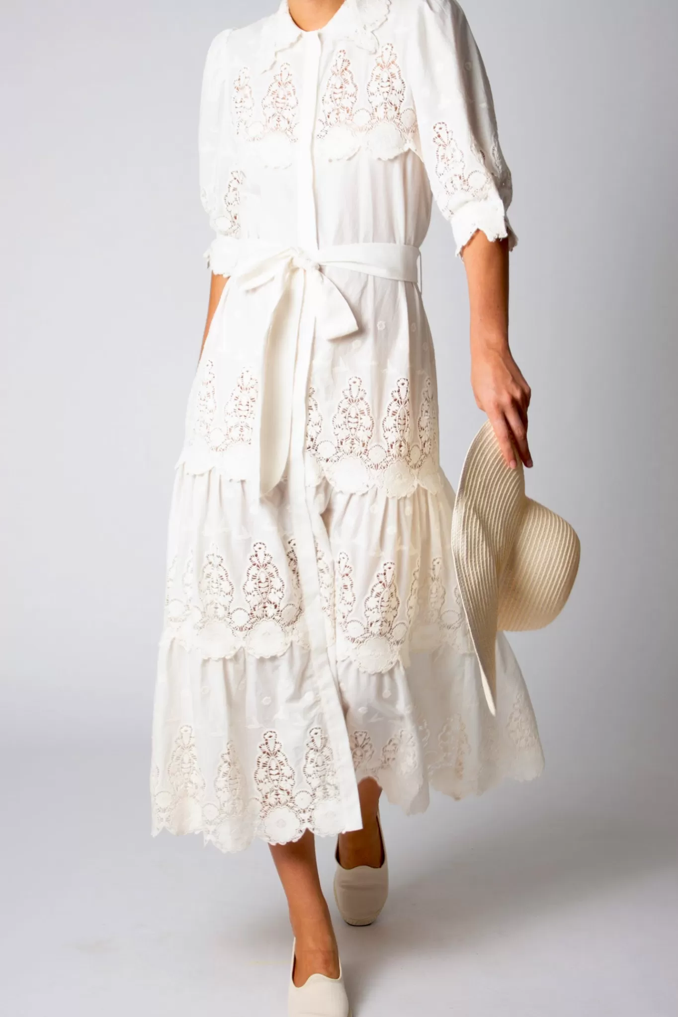 Ophelia Hummingbird Shirt Dress>Miguelina Clearance