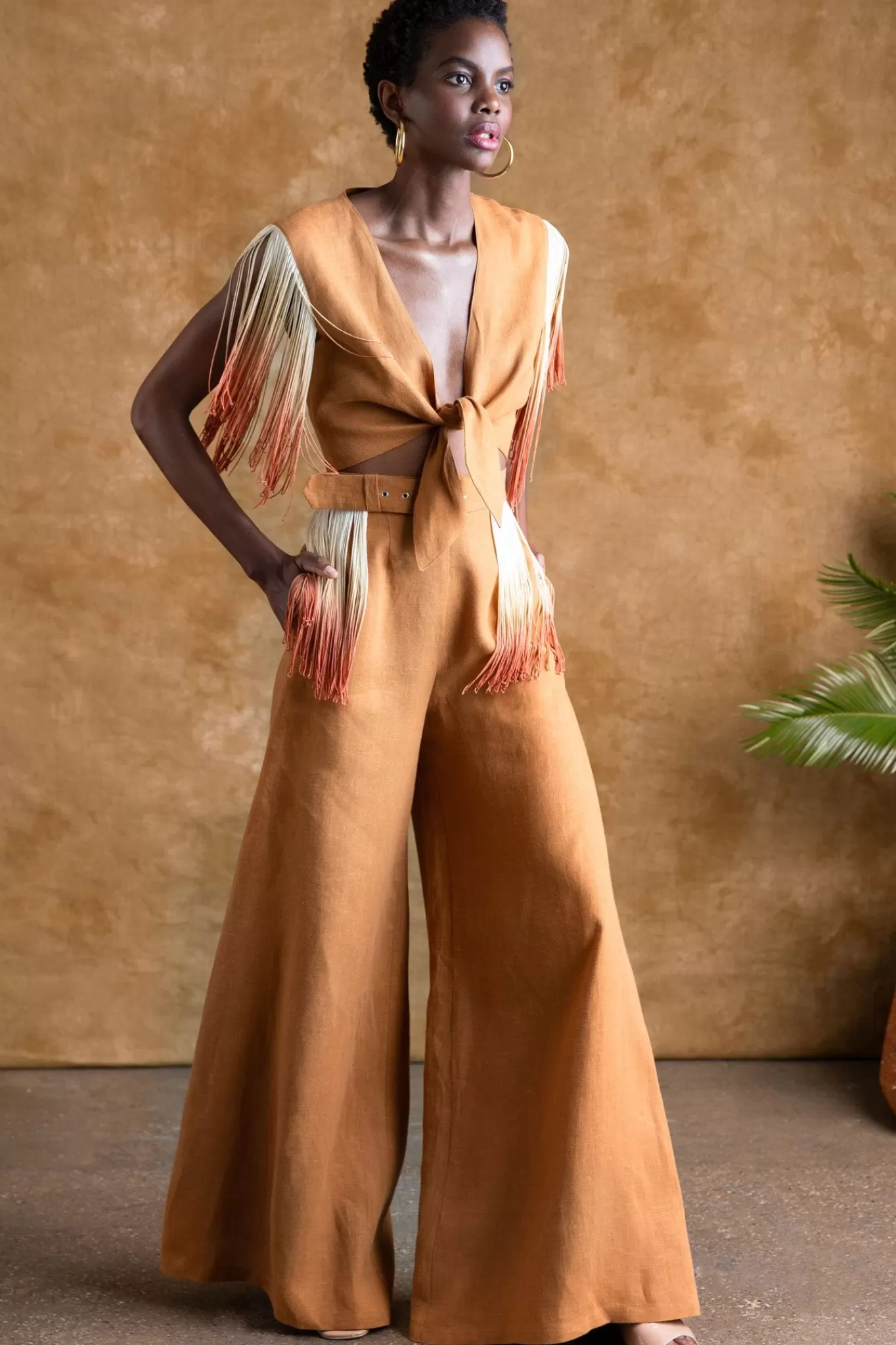 Pamela Ombre Fringed Pants>Miguelina Sale