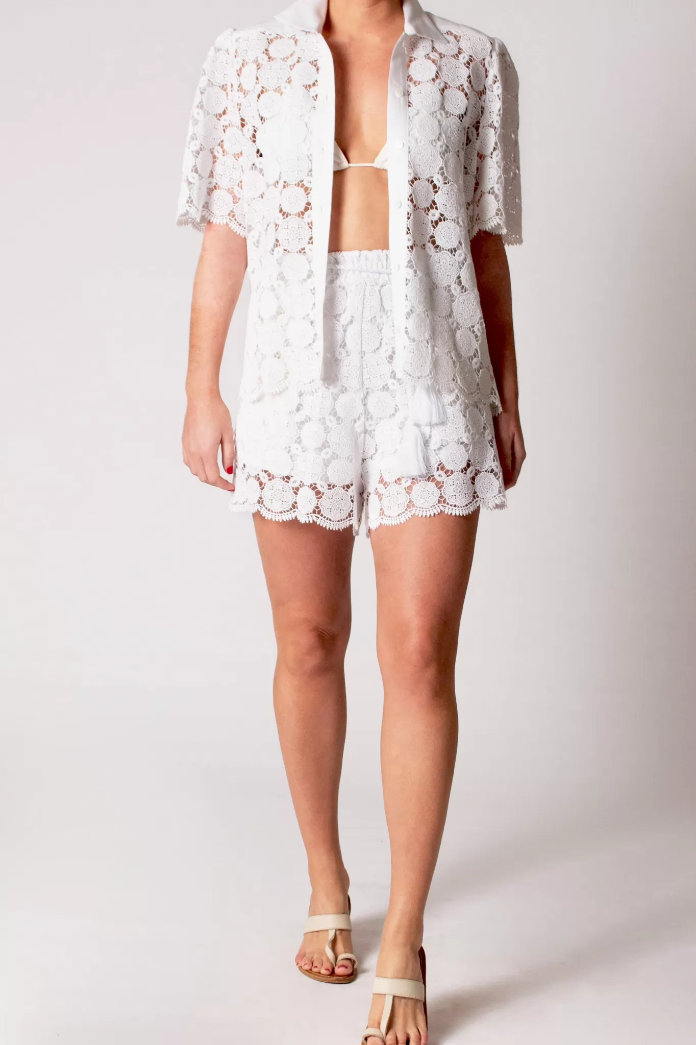 Petunia Doily Lace Top>Miguelina Discount