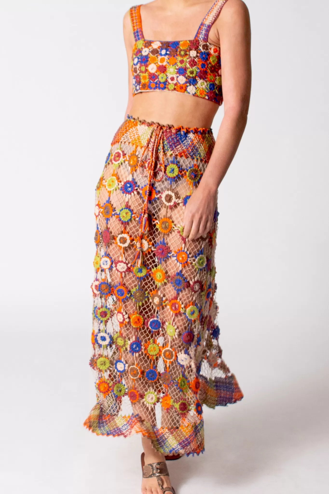 Pilar Hand Knit Maxi Skirt>Miguelina Best Sale