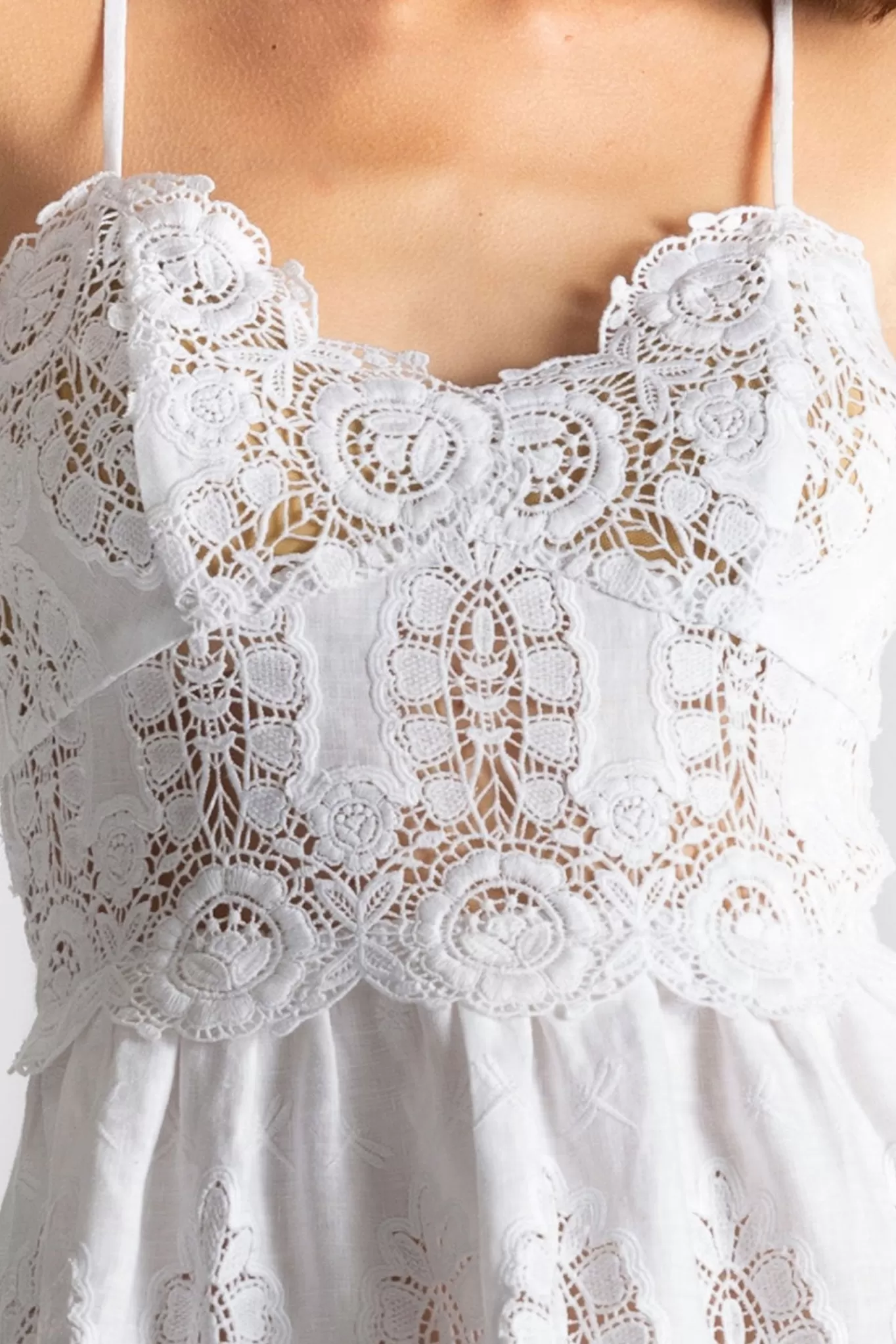 Sara Dragonfly Embroidery Dress>Miguelina Clearance