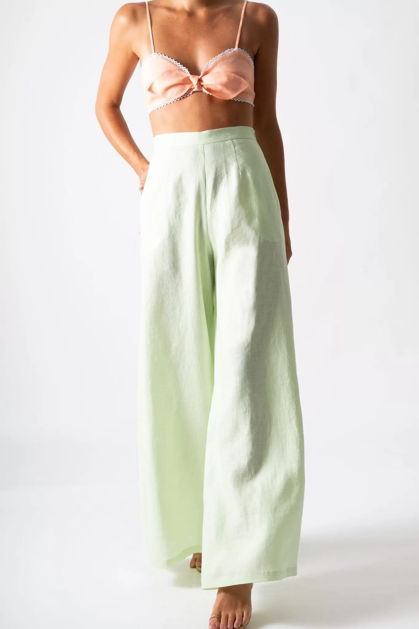 Wide-Leg Pamela Pant In>Miguelina Online